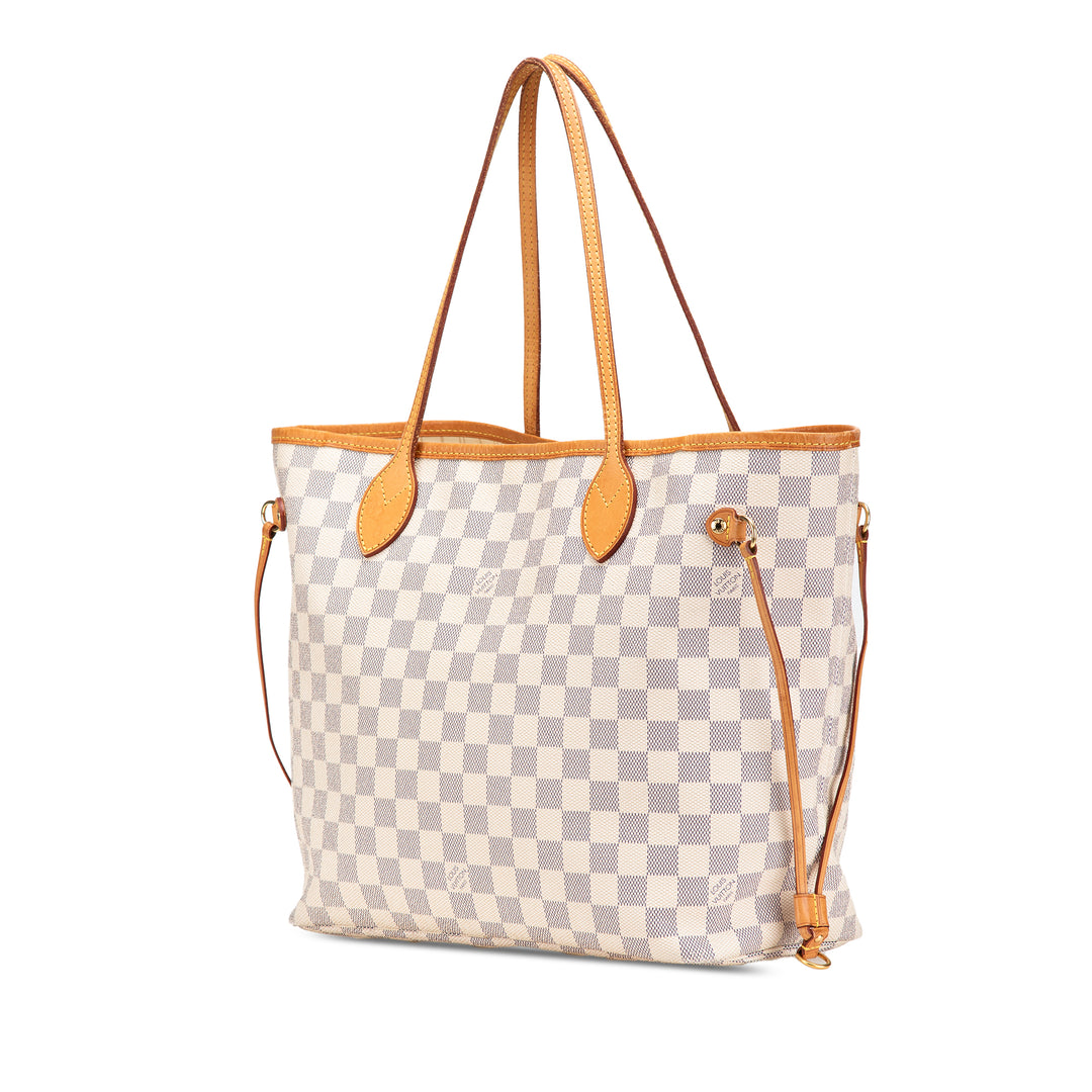 Damier Azur Neverfull MM White - Gaby Paris