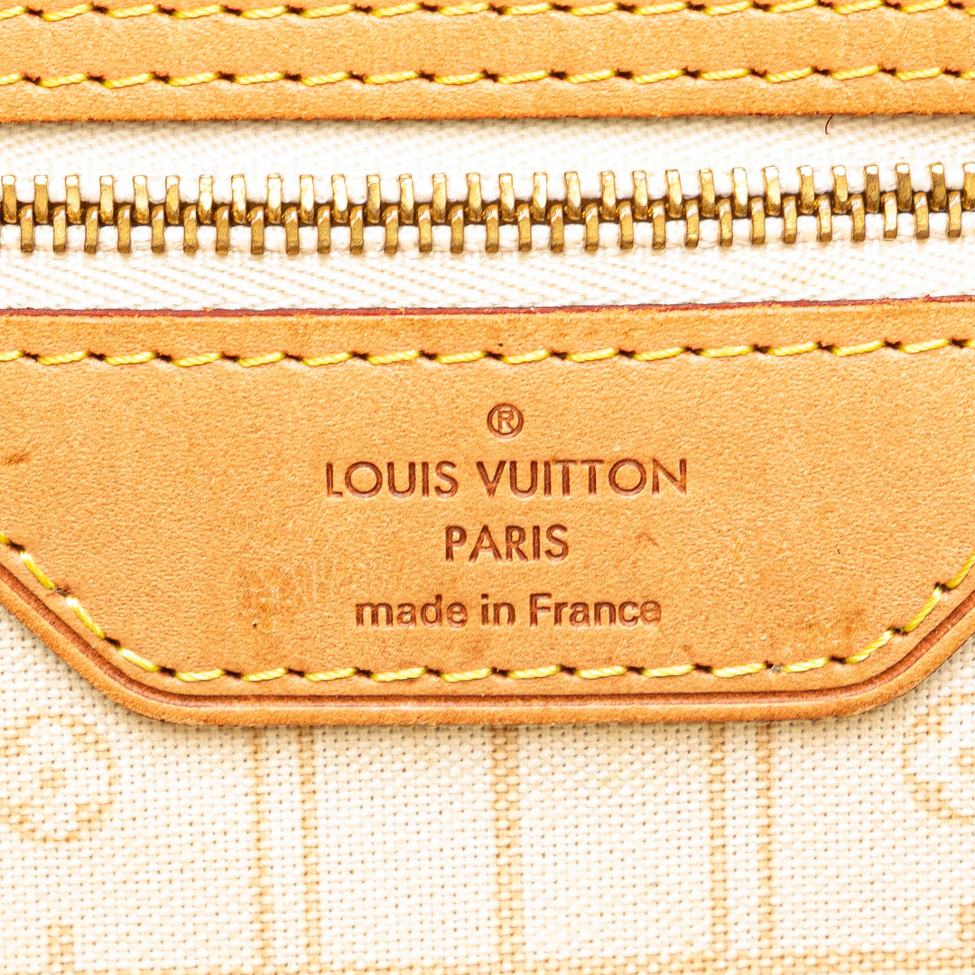 Damier Azur Neverfull MM White - Gaby Paris