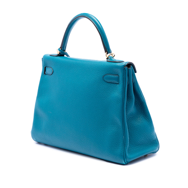 Hermès Kelly II Retourne 32 Cuir Clémence