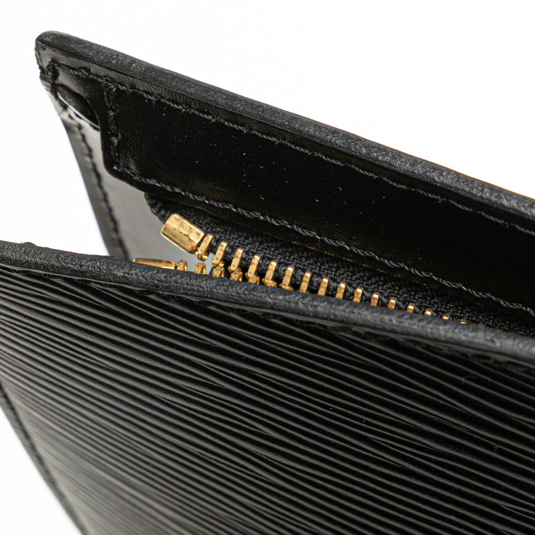 Epi Saint Jacques PM Short Strap Black - Gaby Paris
