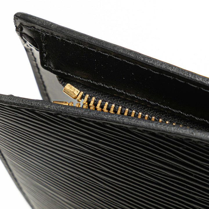 Epi Saint Jacques PM Short Strap Black - Gaby Paris