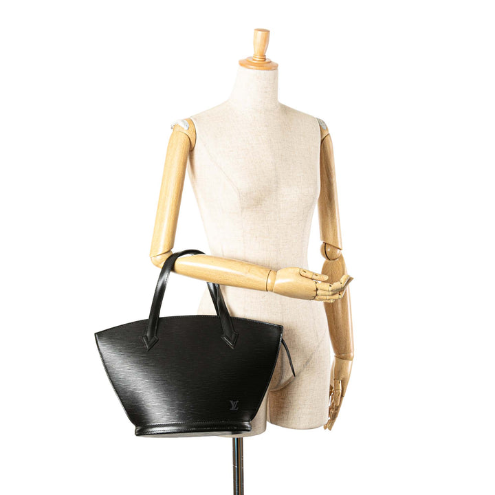 Epi Saint Jacques PM Short Strap Black - Gaby Paris