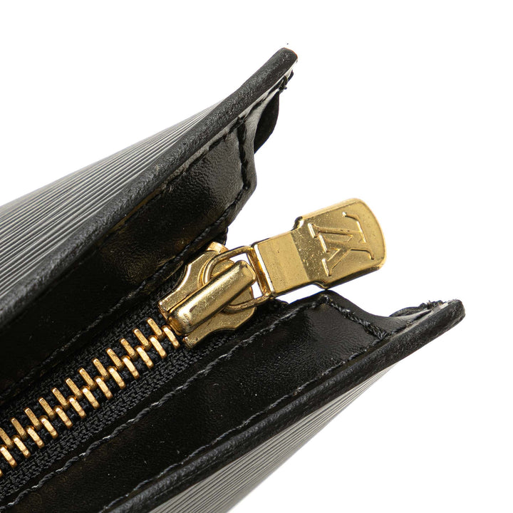 Epi Saint Jacques PM Short Strap Black - Gaby Paris