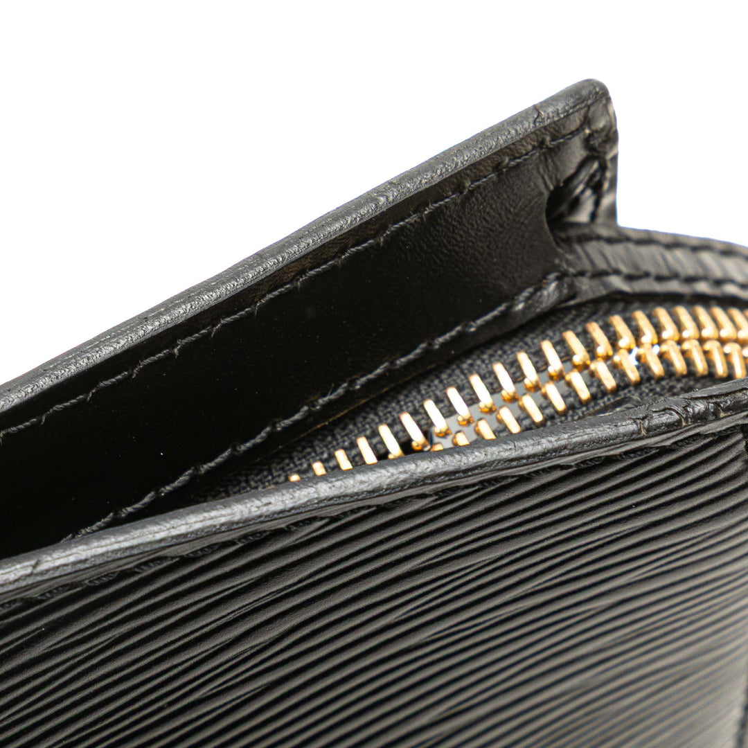 Epi Saint Jacques PM Short Strap Black - Gaby Paris