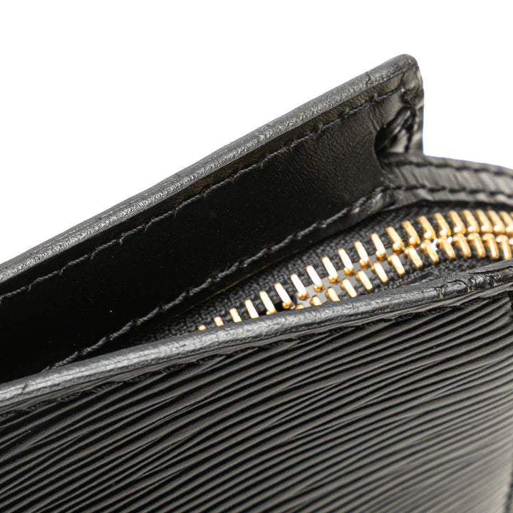 Epi Saint Jacques PM Short Strap Black - Gaby Paris