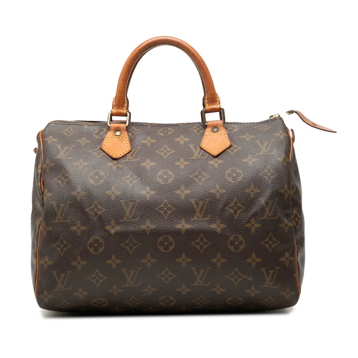 Louis Vuitton Speedy 30 Monogram Marron – vue principale – GABY PARIS
