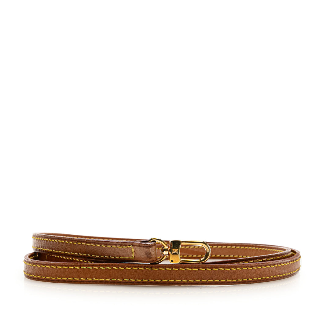 Vachetta Leather Strap Brown - Gaby Paris