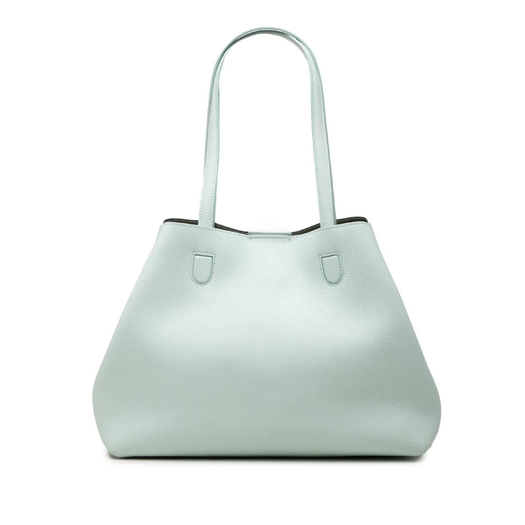 Dior Blossom Cabas Moyen Cuir de veau Vert – vue principale – GABY PARIS