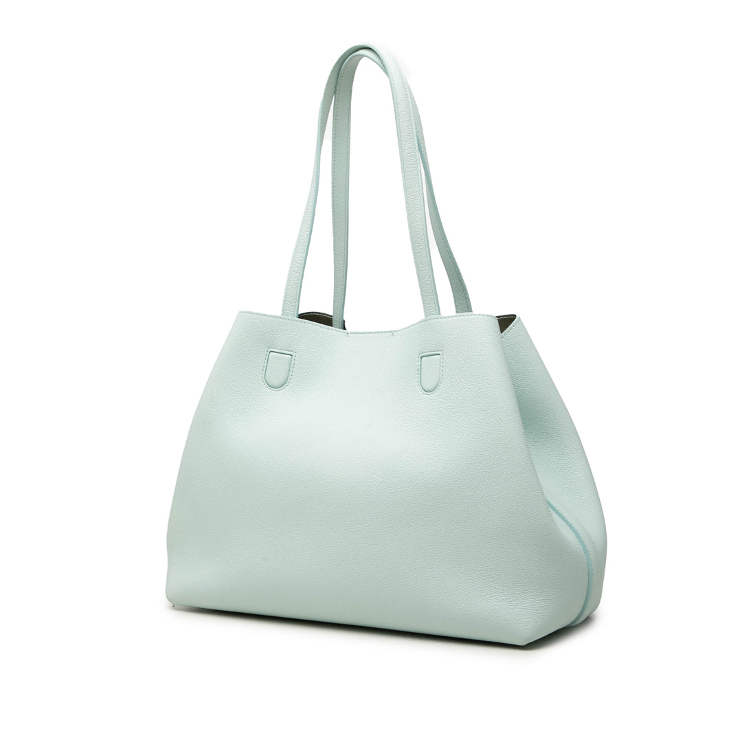 Dior Blossom Cabas Moyen Cuir de veau Vert – vue 2 – GABY PARIS