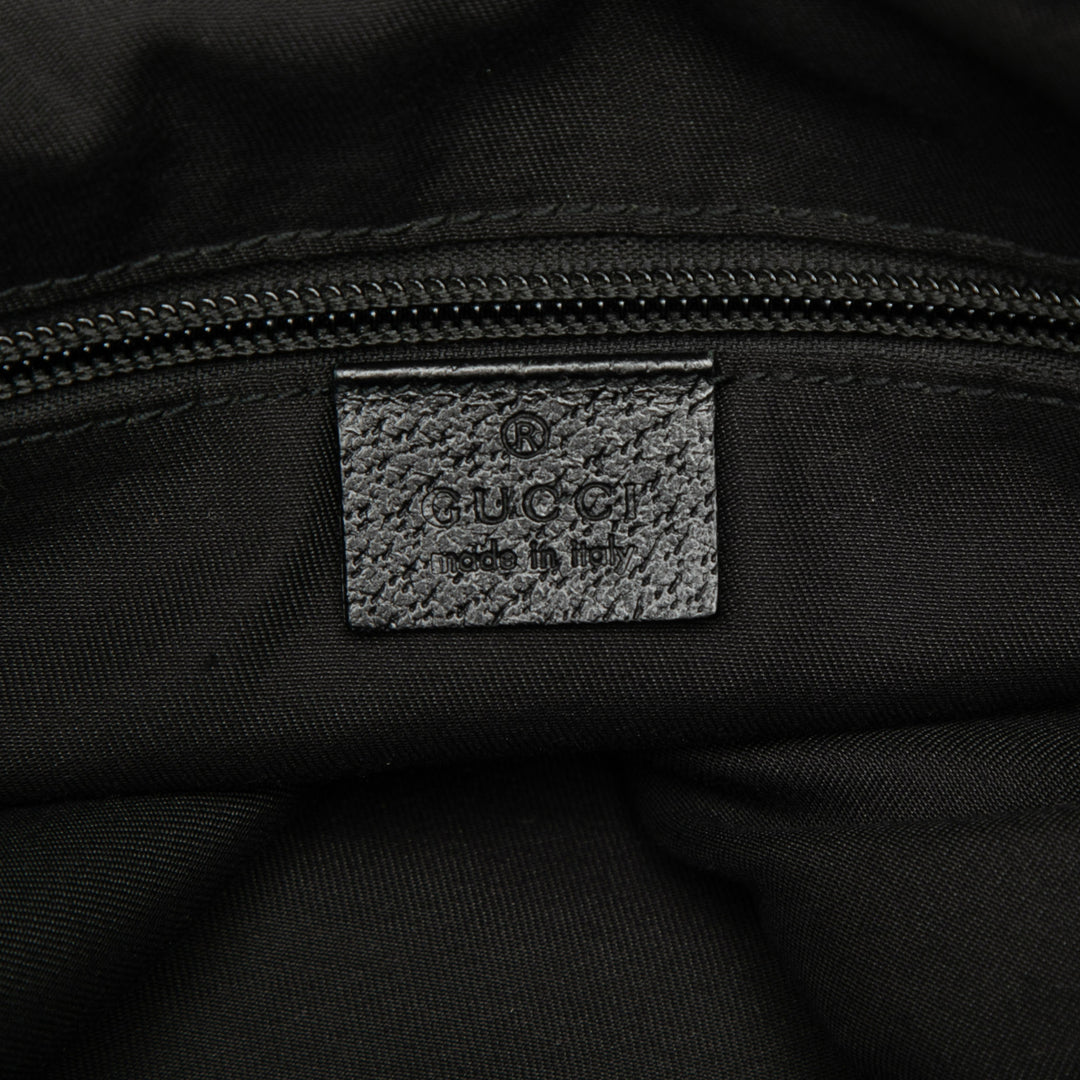 GG Web à rabat Sac Messenger Noir