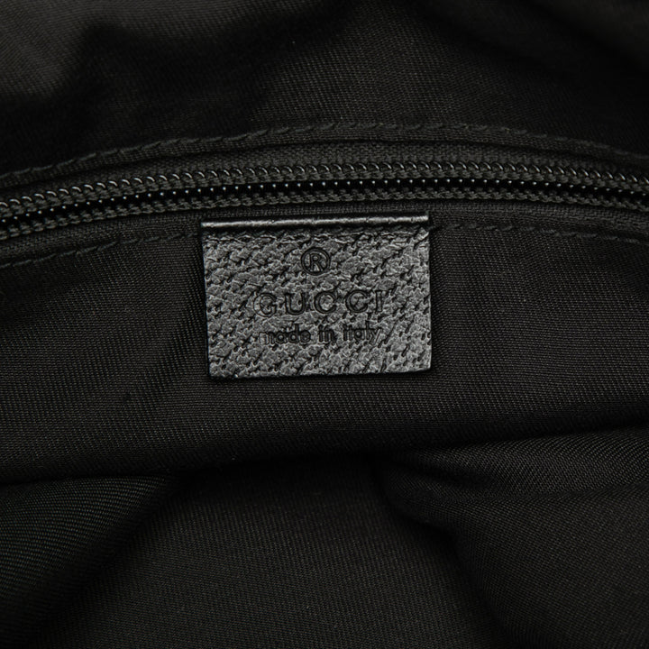 GG Web à rabat Sac Messenger Noir