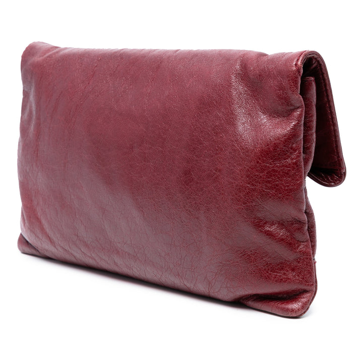 Balenciaga Cuir d’agneau Motocross Giant 12 Envelope Pochette Rouge