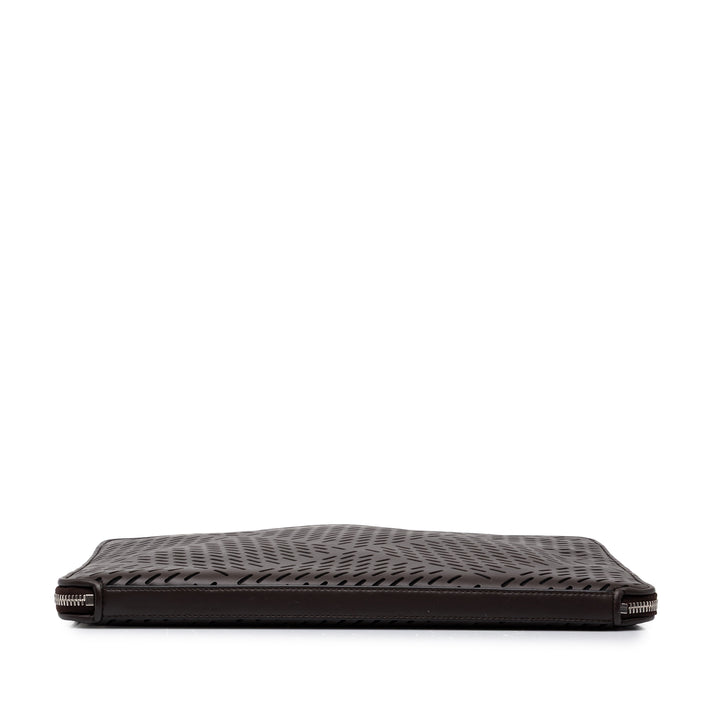 Bottega Veneta Pochette perforé Marron – vue 3 – GABY PARIS