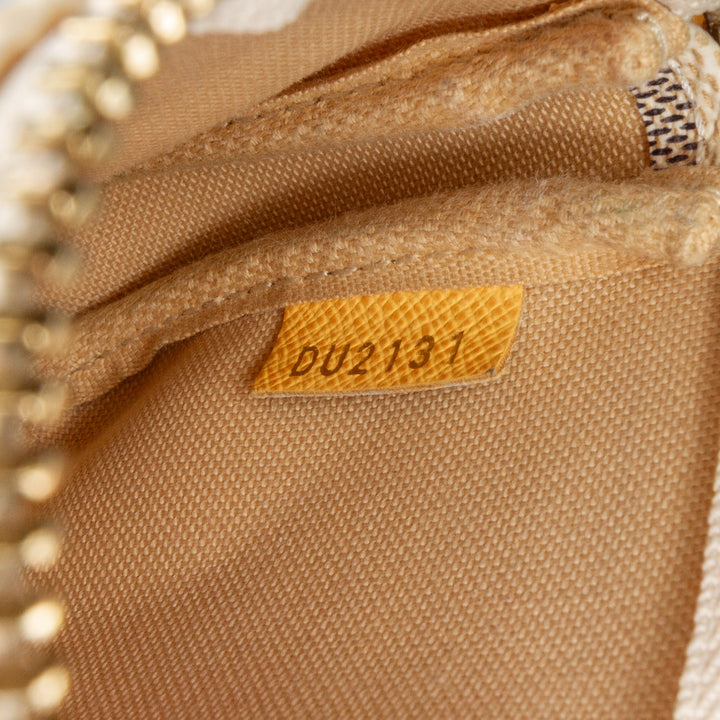 Damier Azur Illustre Mini Pochette Accessoires White - Gaby Paris