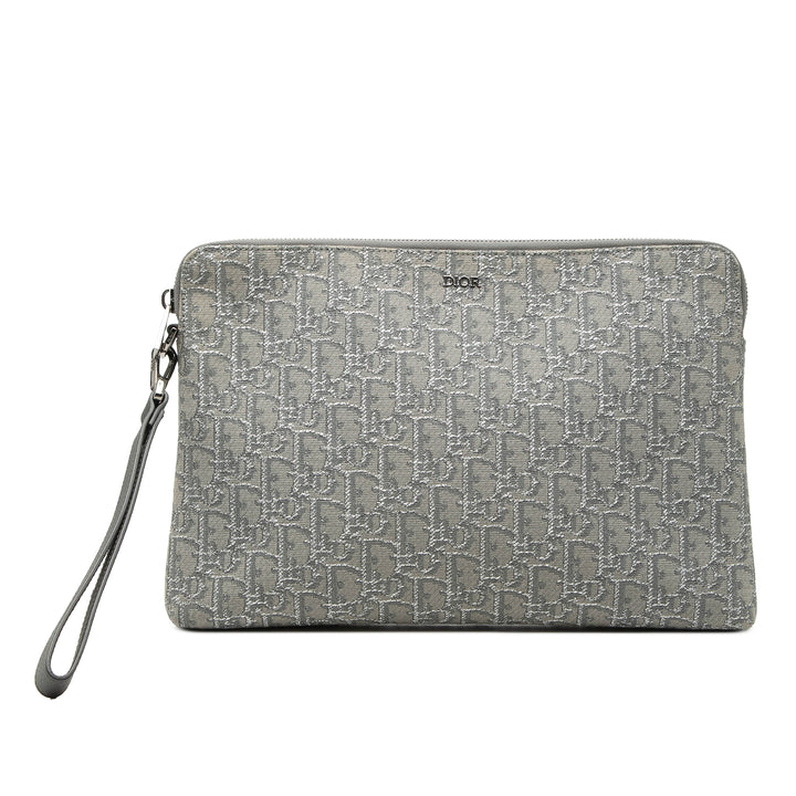Dior Oblique Toile A4 Zipped Pochette