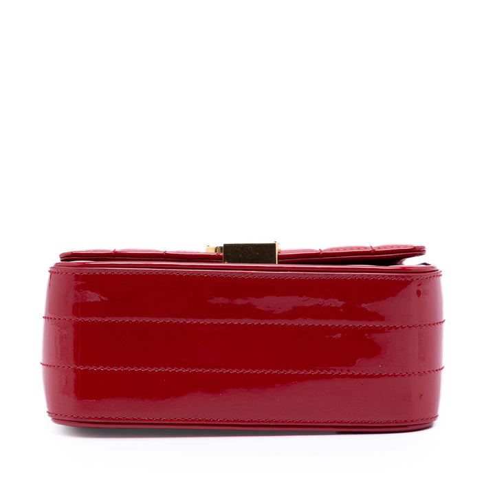Saint Laurent Small Cuir verni Monogram Vicky Sac à chaîne