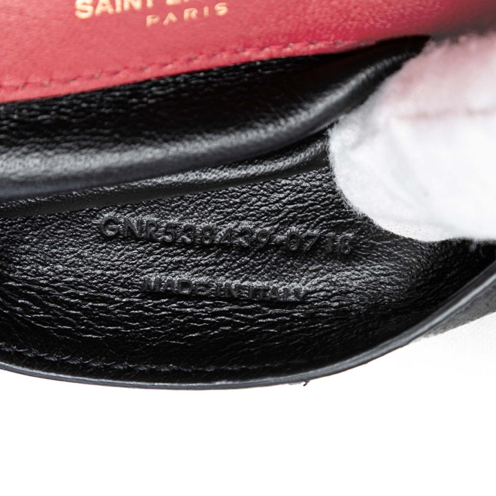Saint Laurent Small Cuir verni Monogram Vicky Sac à chaîne