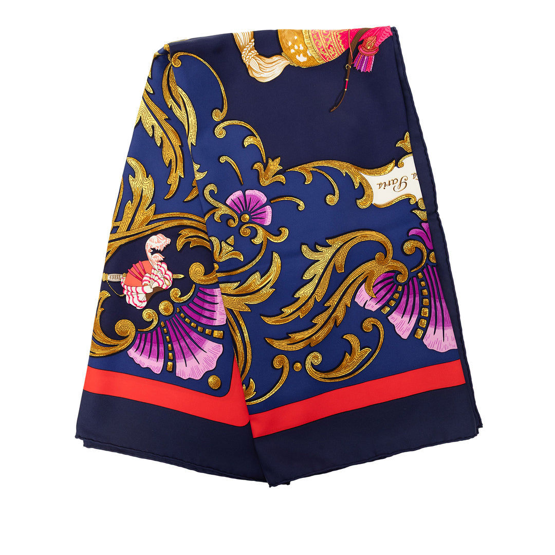 Cheval Turc Foulard 90 Bleu