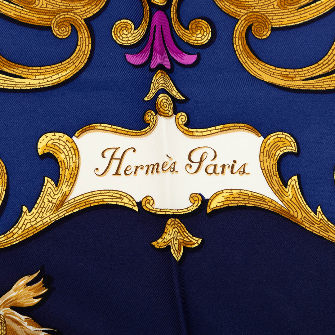 Cheval Turc Foulard 90 Bleu
