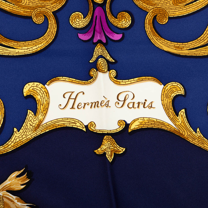 Cheval Turc Foulard 90 Bleu