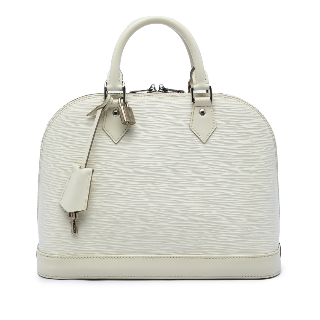 Louis Vuitton Sac à main Alma Épi PM Blanc – vue principale – GABY PARIS