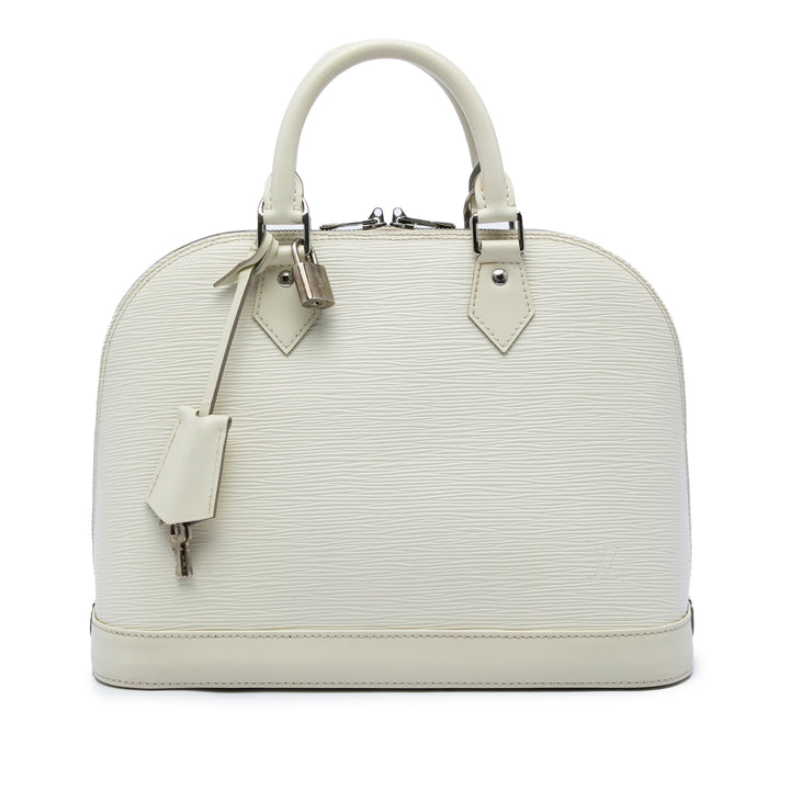 Louis Vuitton Sac à main Alma Épi PM Blanc – vue principale – GABY PARIS