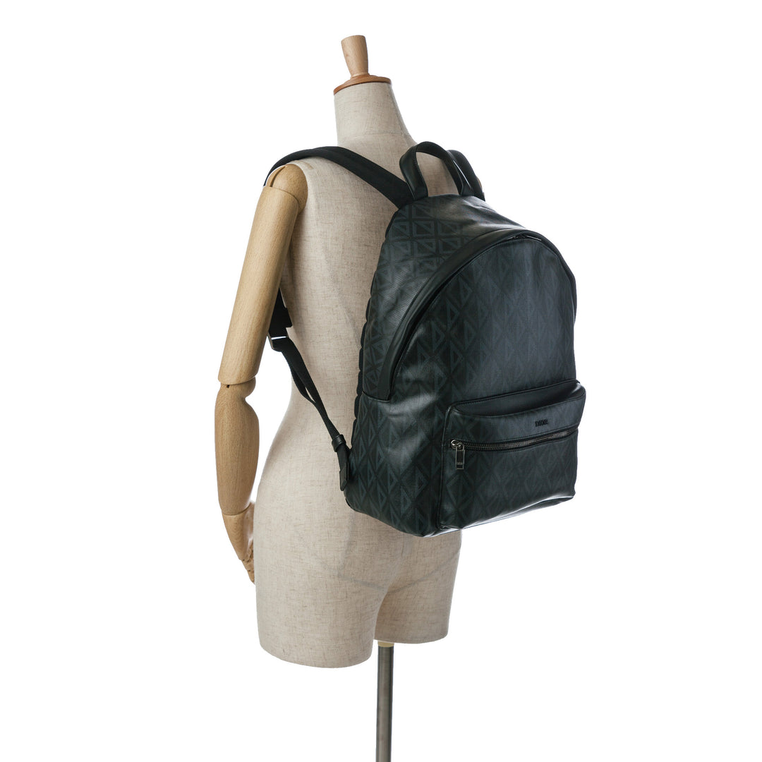 CD Diamond Rider Zipped Backpack Black - Gaby Paris