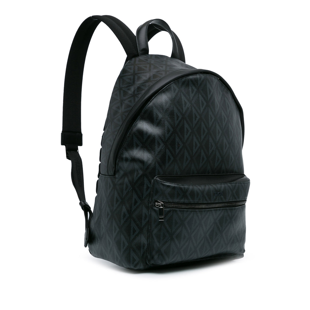 CD Diamond Rider Zipped Backpack Black - Gaby Paris