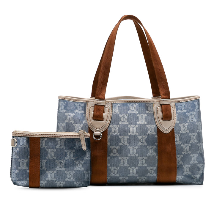 Macadam PVC Tote Blue - Gaby Paris