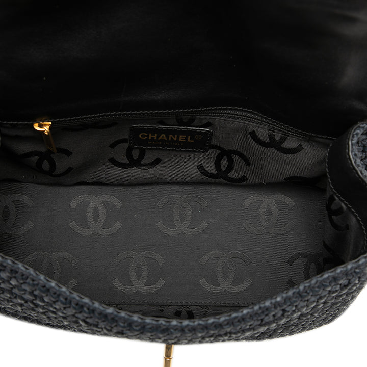 Chanel CC Raffia Sac porté croisé