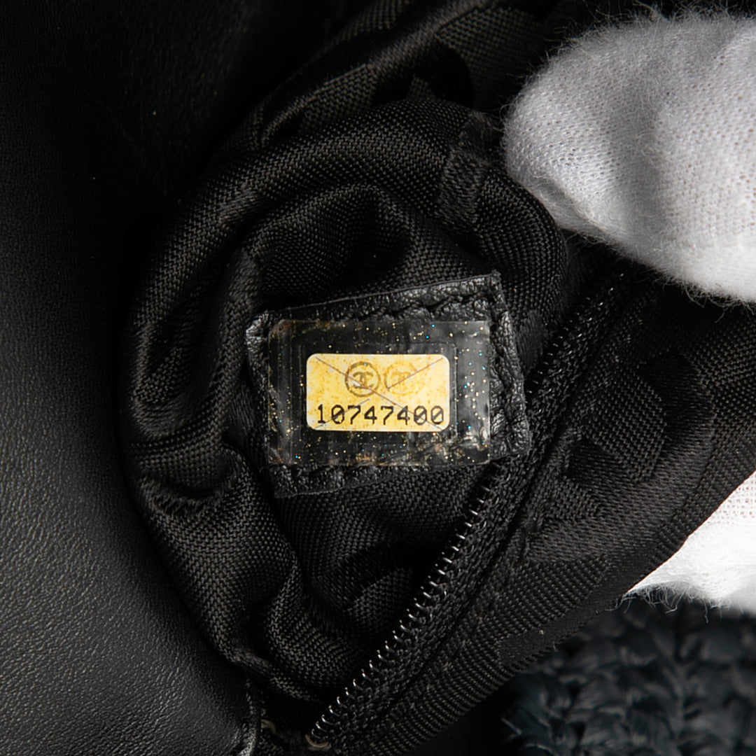Chanel CC Raffia Sac porté croisé
