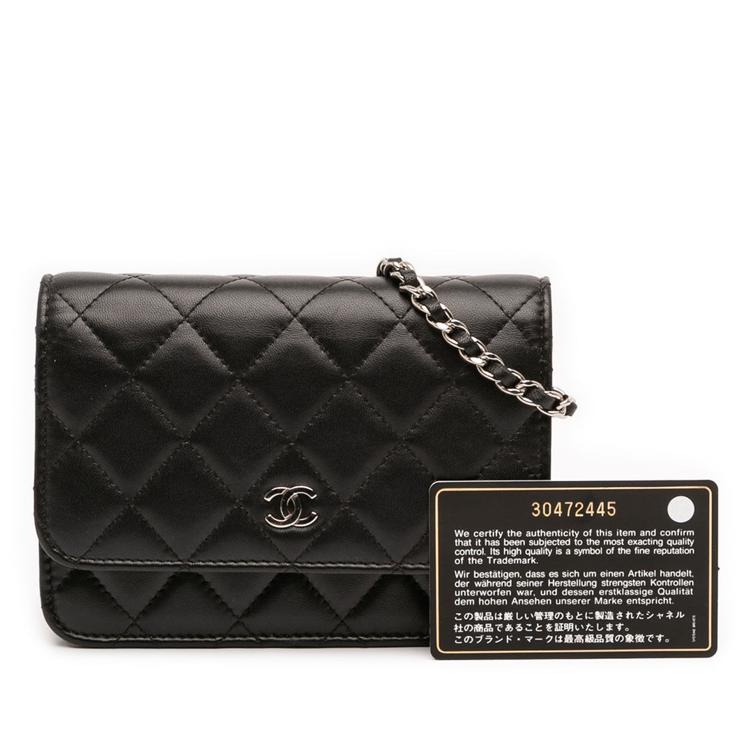 Chanel Mini CC Cuir d’agneau Wallet on Chain