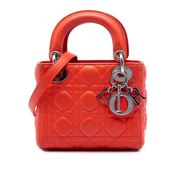 Dior Mini Cuir d’agneau Cannage Lady Dior