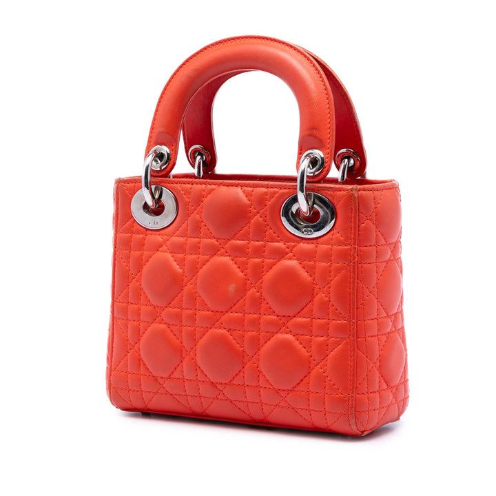 Dior Mini Cuir d’agneau Cannage Lady Dior