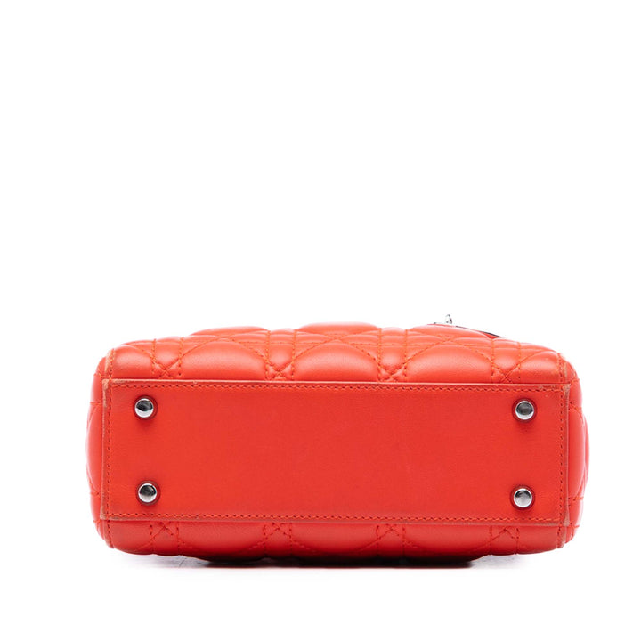 Dior Mini Cuir d’agneau Cannage Lady Dior