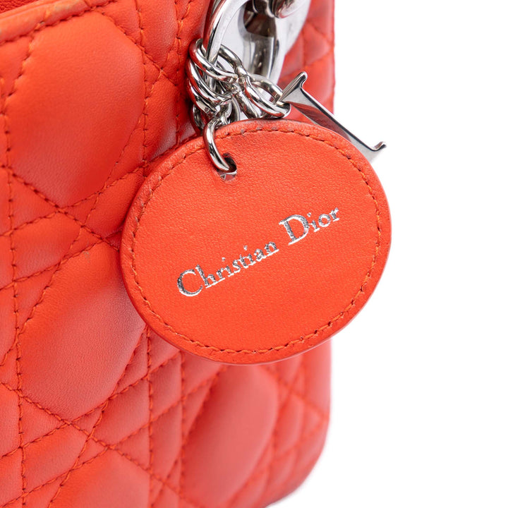 Dior Mini Cuir d’agneau Cannage Lady Dior