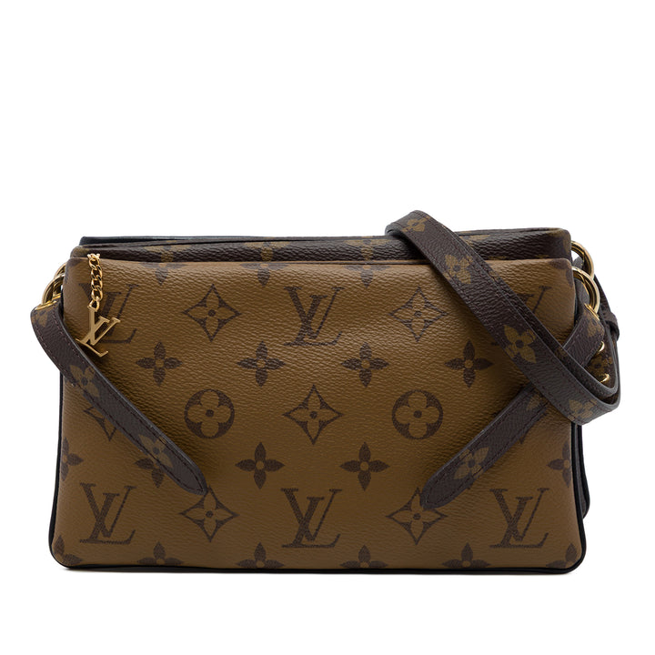 Louis Vuitton LV3 Pochette Monogram Reverse Marron – vue principale – GABY PARIS