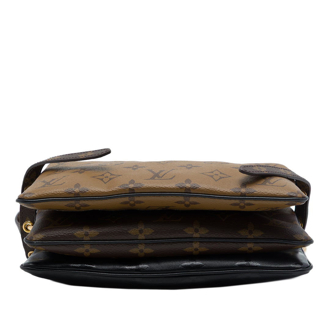 Louis Vuitton LV3 Pochette Monogram Reverse Marron – vue 3 – GABY PARIS