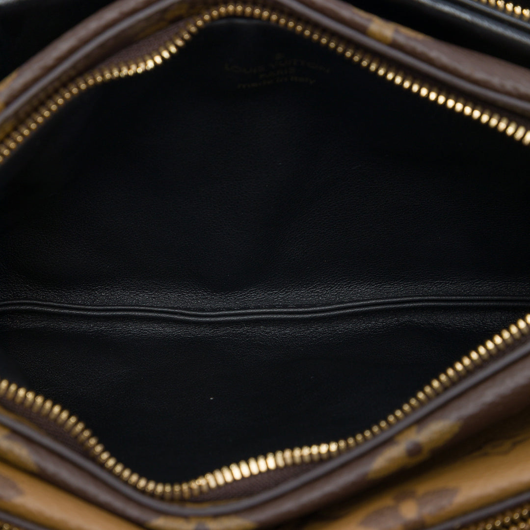 Louis Vuitton LV3 Pochette Monogram Reverse Marron – vue 4 – GABY PARIS