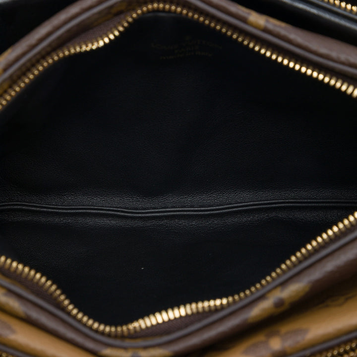 Louis Vuitton LV3 Pochette Monogram Reverse Marron – vue 4 – GABY PARIS