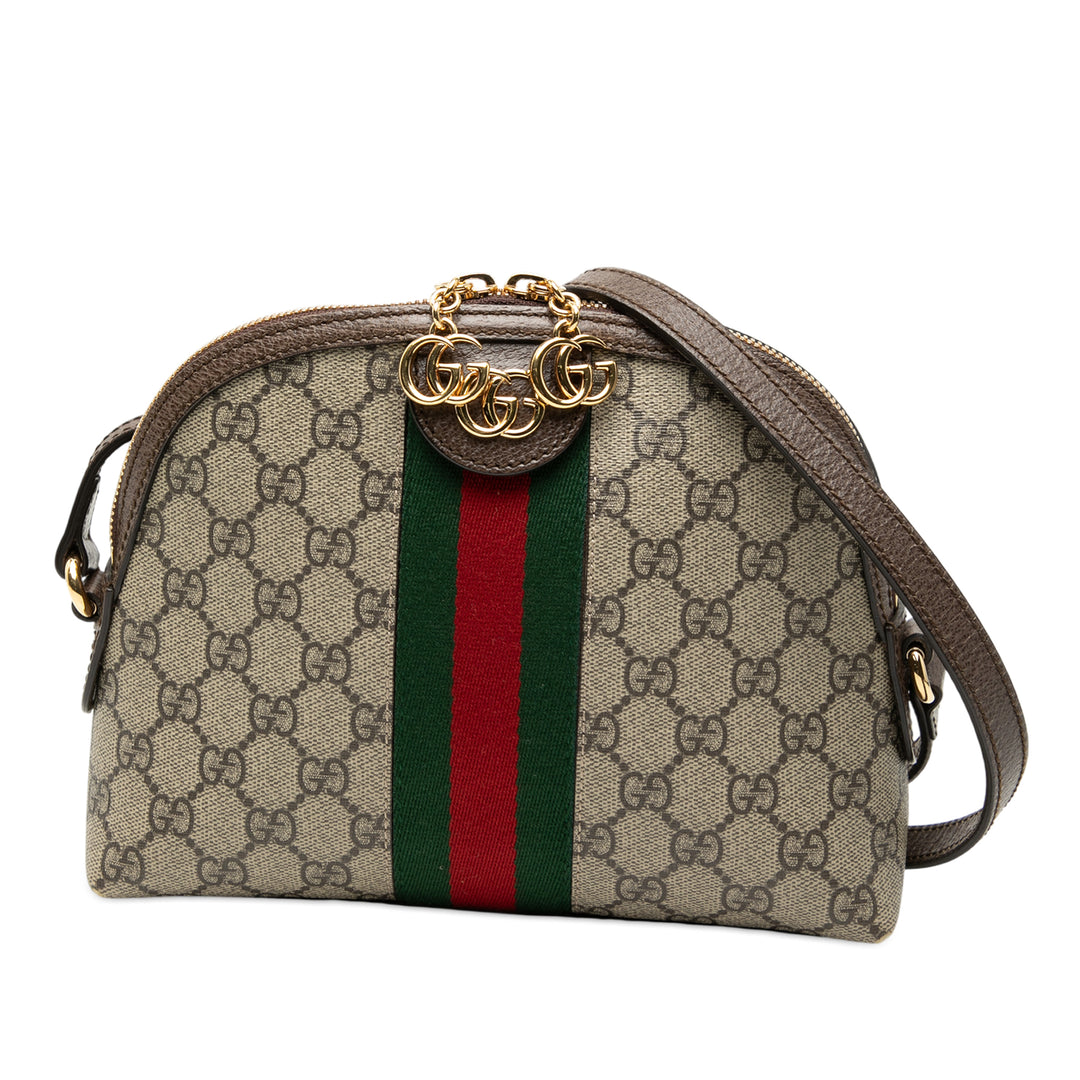 Gucci Small GG Supreme Web Ophidia Dome Sac porté croisé