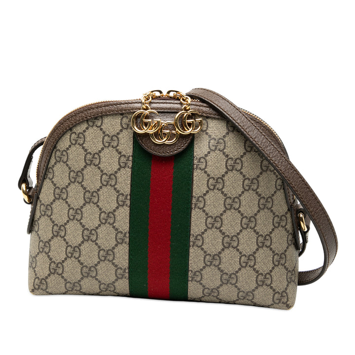 Gucci Small GG Supreme Web Ophidia Dome Sac porté croisé