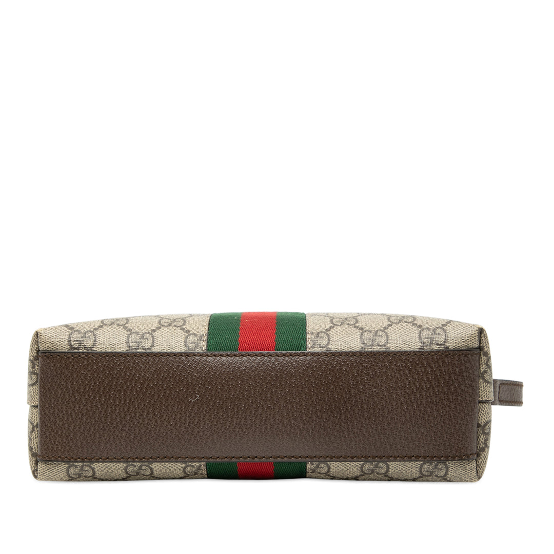Gucci Small GG Supreme Web Ophidia Dome Sac porté croisé