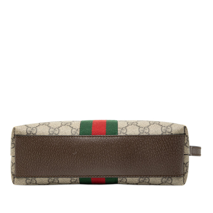 Gucci Small GG Supreme Web Ophidia Dome Sac porté croisé