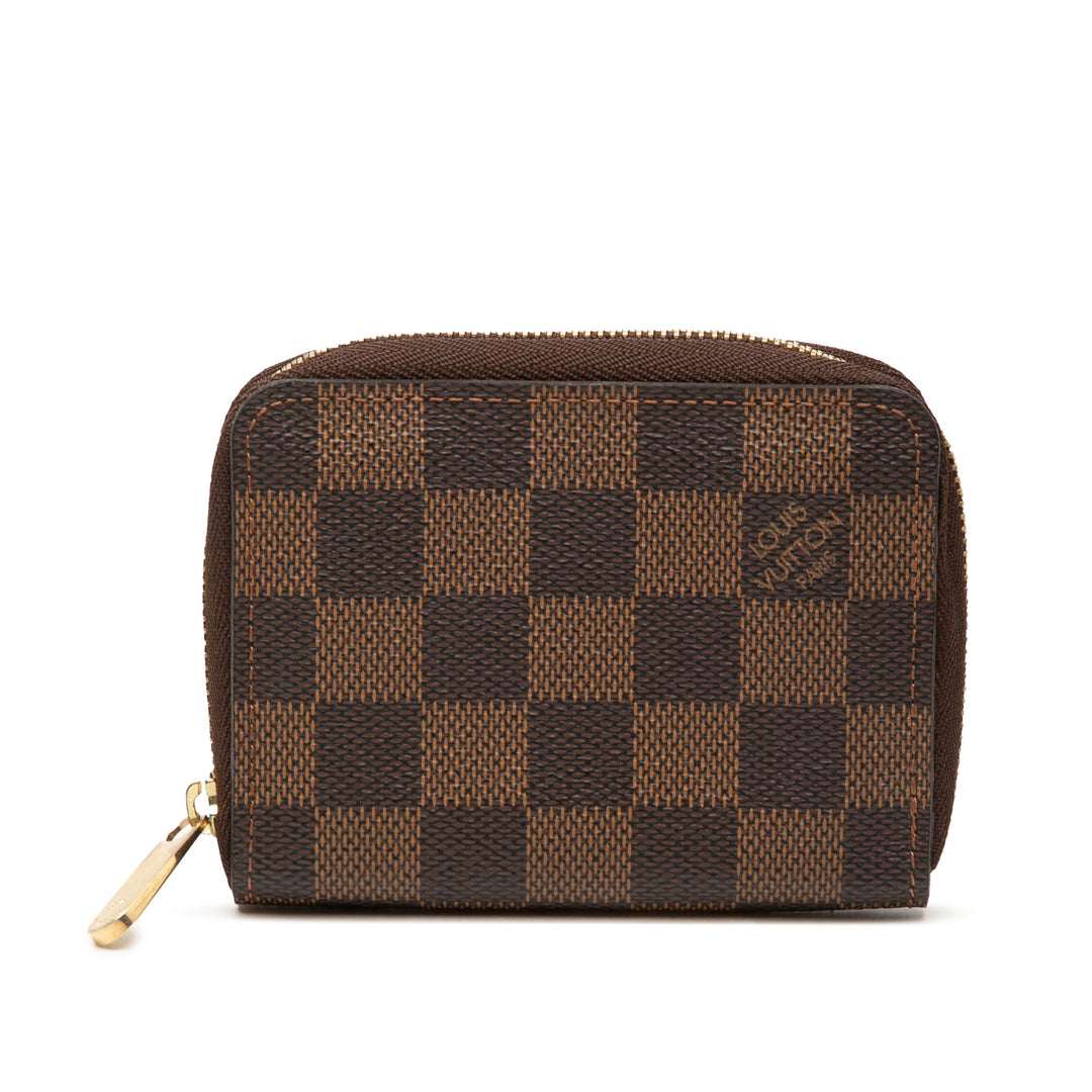 Zippy Porte-monnaie Damier Ébène Marron