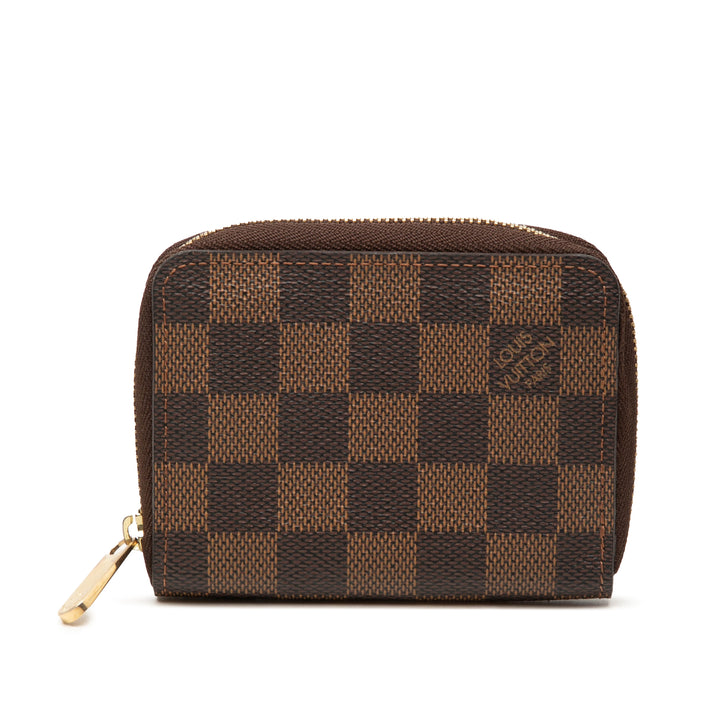 Zippy Porte-monnaie Damier Ébène Marron
