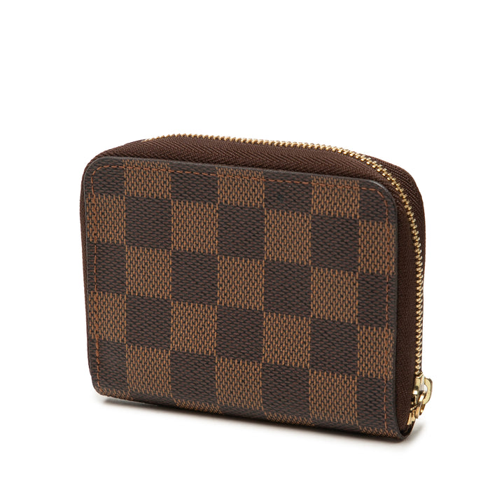 Zippy Porte-monnaie Damier Ébène Marron