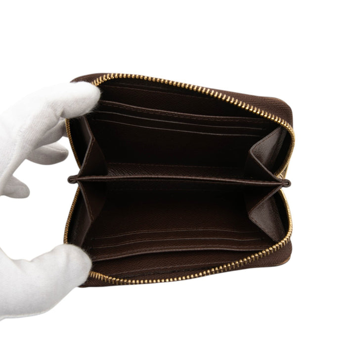Zippy Porte-monnaie Damier Ébène Marron