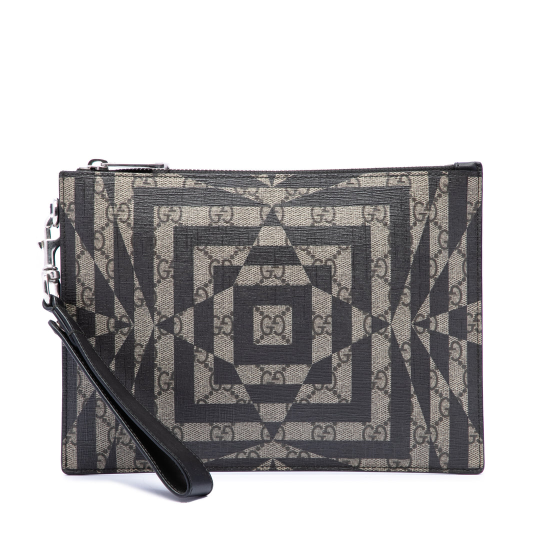 Gucci Pochette Caleido GG Supreme Noir – vue principale – GABY PARIS