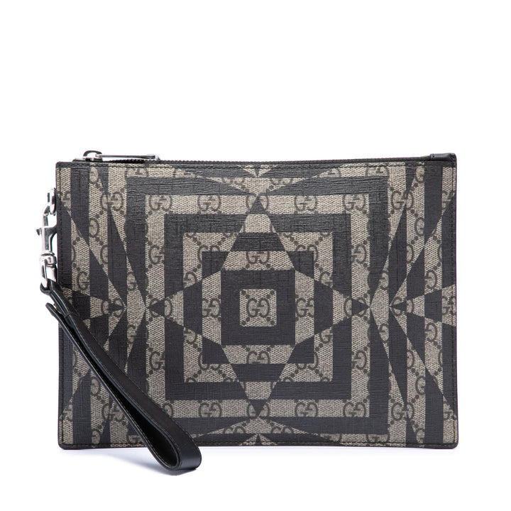 Gucci Pochette Caleido GG Supreme Noir – vue principale – GABY PARIS